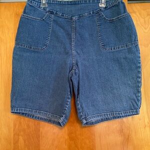 COPY - Denim & Co. Denim Elastic Waist Shorts - Size 1X
